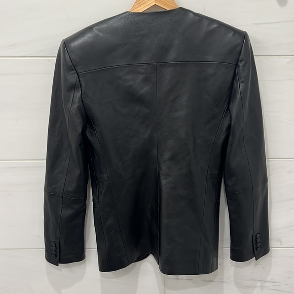 Mugler x H&M | Defined Waist Leather Blazer (Men’s) - Size S/M (EU 46/US 36R) - Picture 9 of 12